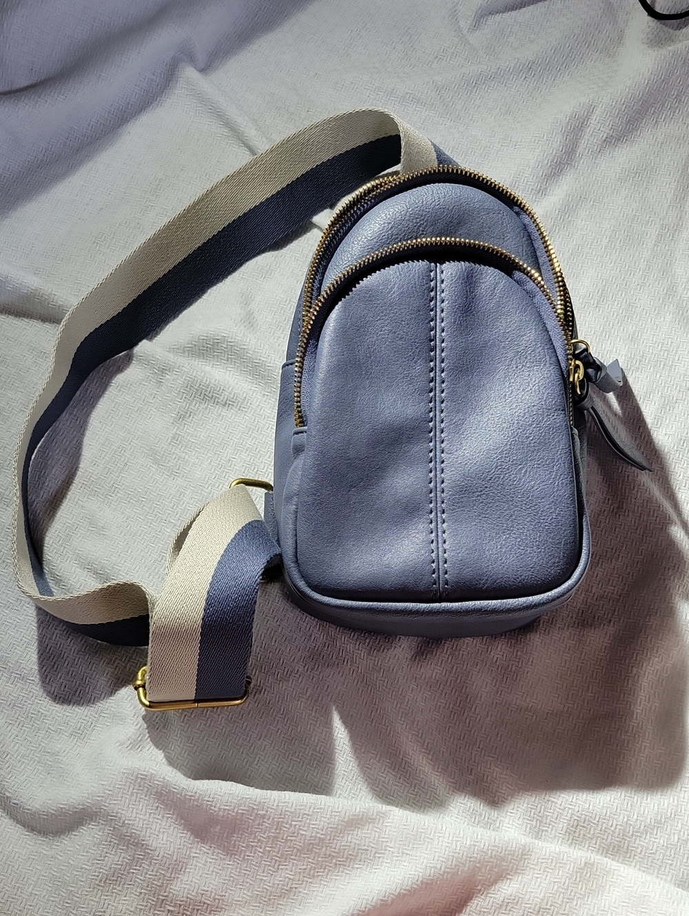 Kohl's Sonoma Blue Gray Crossbody Mini Backpack Mint Condition